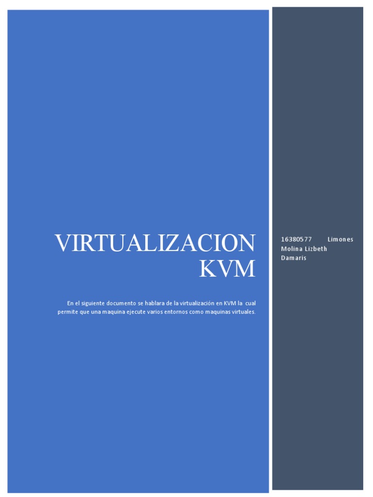 Virtualizacion KVM | PDF | Virtualización | Kernel (sistema operativo)