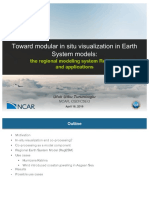 Toward Modular in Situ Visualization in Earth System Models: The Regional Modeling System RegESM and Applications