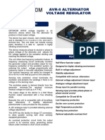 Avr-8 Alternator Voltage Regulator: Description