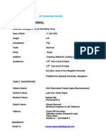 SushmitaBarnwal Biodata PDF