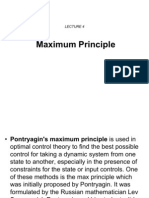 Lecture 4 Maximum Principle