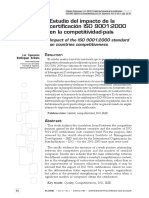 Dialnet EstudioDelImpactoDeLaCertificacionISO90012000EnLaC 3869306 PDF