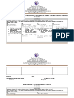 Department of Education: Simplified Melc-Based Budget of Lesson in English For Academic and Professional Purposes