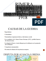 Primera guerra mundial, 1914-1918