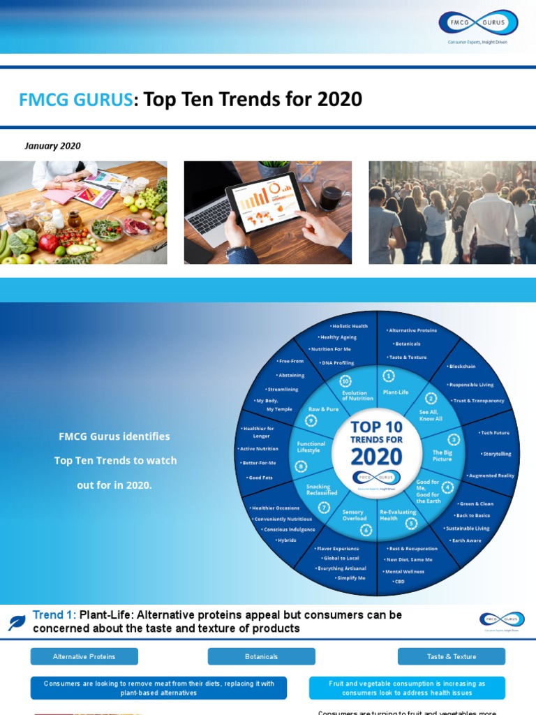 FMCG Gurus Top Ten Trends 2020 Short | Download Free PDF | Meal | Foods