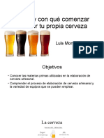 Cómo y Con Qué Comenzar A Hacer Tu Cerveza