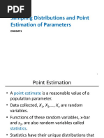 Sampling Distributions and Point Estimation of Parameters: Engdat1