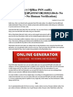 Free PSN Codes Generator PSN Gift Generator