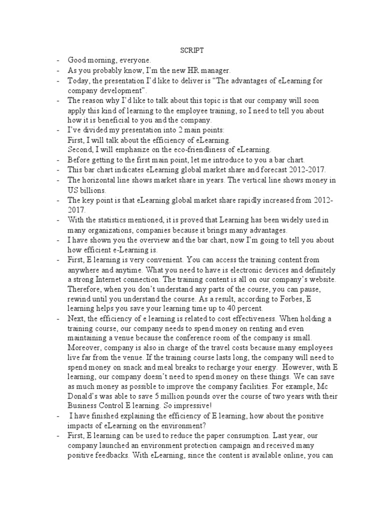 Script Elearning | PDF | Educational Technology | Economies