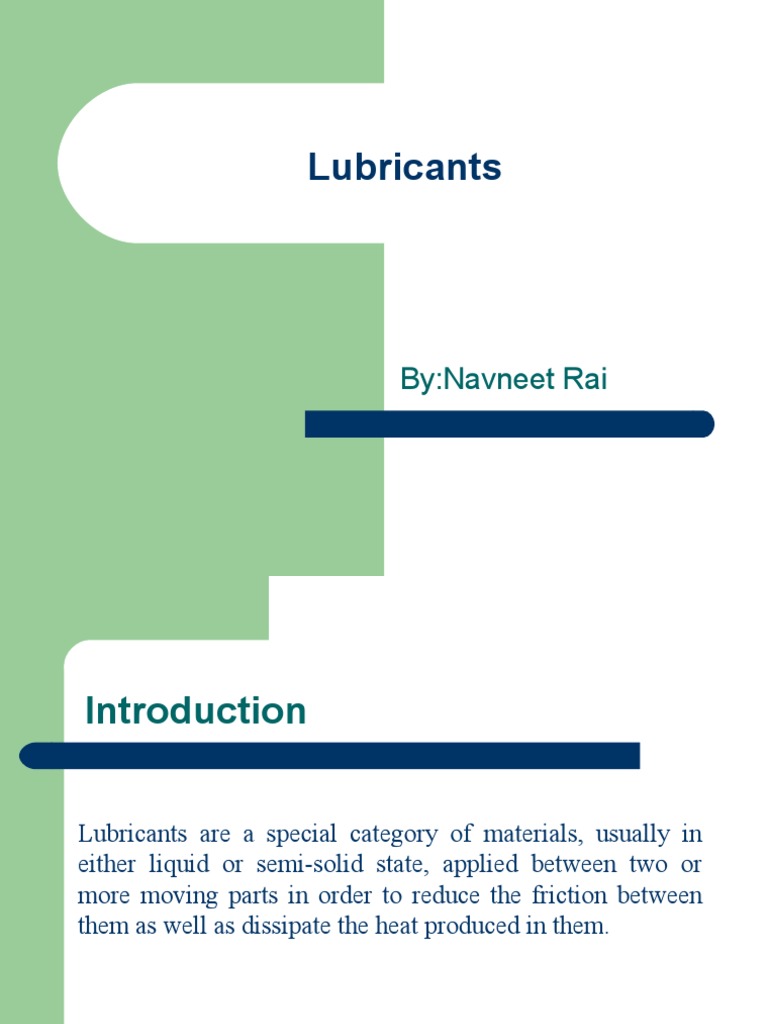 Comprehensive Guide to Lubricants | PDF | Lubricant | Oil