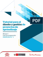 Diseño y gestión de proyectos de aprendizaje - Fascículo 01 preparación