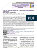 Latest Risk Management Guideline (ISO 14971:2019) & Environmental Aspects of Medical Device