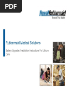 Rubbermaid Medical Solutions: Battery Upgrade / Installation Instructions For Lithium Carts