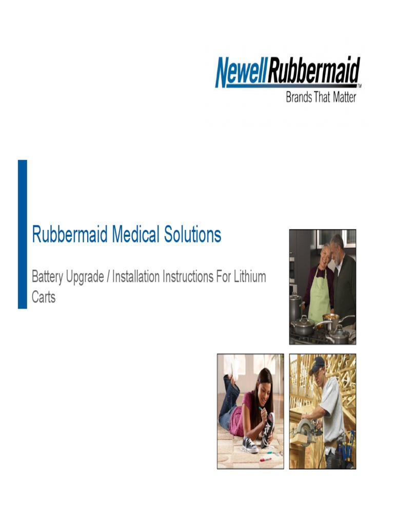 Rubbermaid Medical Solutions Lithium Battery Installation Gen 2 PDF PDF Electrical Connector