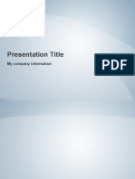 Presentation Title: My Company Information