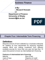 Business finance: Intermediate term financing costs