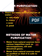 METHODS OF PURIFYING WATER Ok