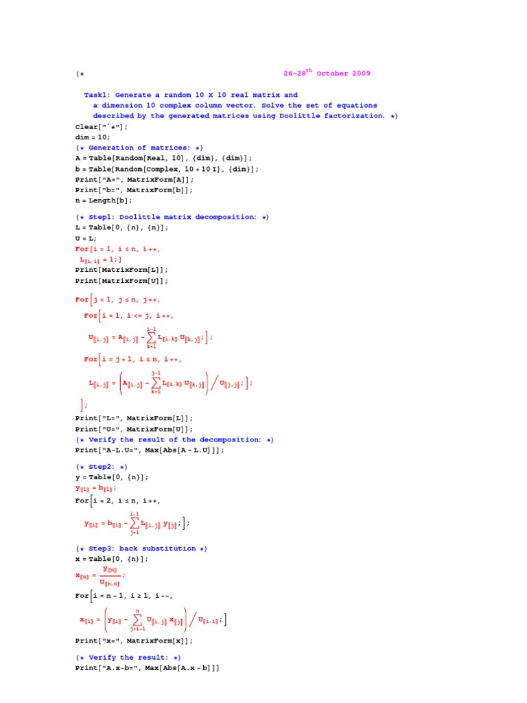Lab2 Factorization | PDF | Teaching Methods & Materials | Science ...