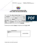 Xavier Diaz Constancia de Prosecución Entre Grupos Del Nivel de Educación Inicial PDF