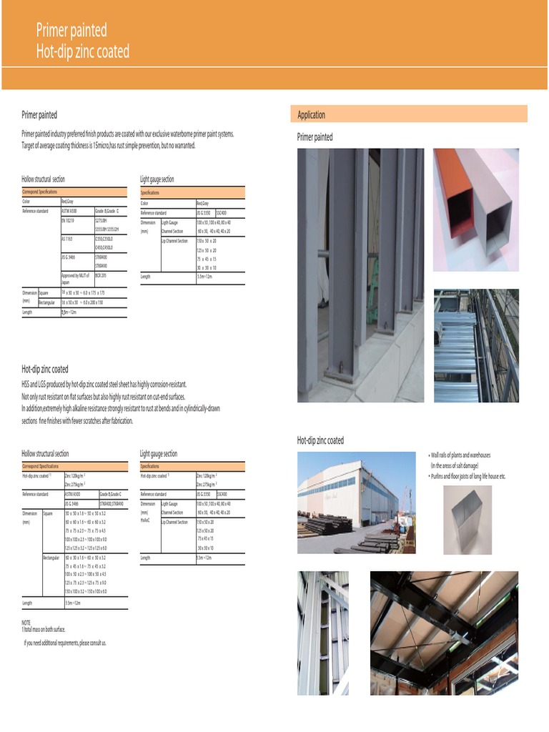 Primer Painted PDF PDF Sheet Metal Structural Engineering