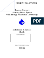 Reverse Osmosis Installation Guide