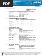 Luxathane 5000: Material Safety Data Sheet