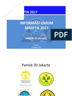 Informasi Umum SBMPTN 2017 Revisi-1