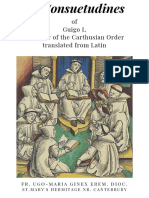 The Consuetudines of Guigo I, 5th Prior of The Carthusian Order by Fr. Ugo-Maria Ginex