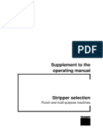 Supplement To The Operating Manual: Punch and Multi-Purpose Machines