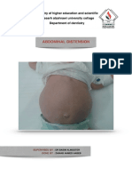 Abdominal Distension: Supervised BY: Done BY