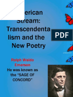 American Stream: Transcendenta Lism and The New Poetry