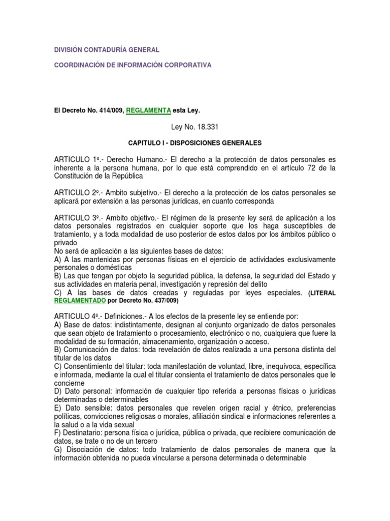 LEY 18331 IMPO visual data 2