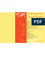 European Journal of General Medicine: e-ISSN:1304-3897