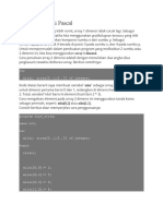 Array 2 Dimensi Pascal