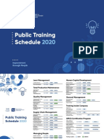 Public Training Schedule: Improvement Through People