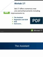 Welcome To Minitab 17!: Minitab 17 Offers Numerous New Features and Enhancements Including Improvements To