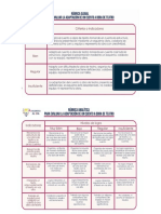 RÚBRICAS DE EVALUACIÓN