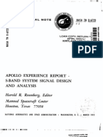 Apollo Experience Report S-Band Sstem Signal Design and Analysis