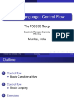 Python Language: Control Flow: The FOSSEE Group