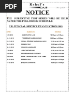 Notice Class Test