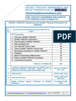 C120: Demo of Iso/Iec 17025:2017 Awareness And: Auditor Training PPT Presentation Kit