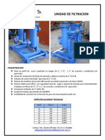 Ficha Tecnica Unidad de Filtracion PDF