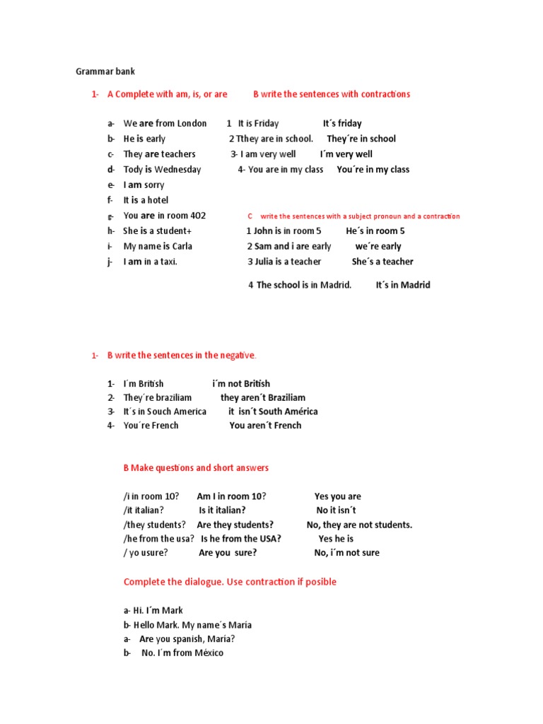 Basic English Grammar Exercises | PDF | Linguistic Typology | Symbols