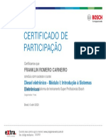 Curso Diesel Eletrônico Módulo I concluído