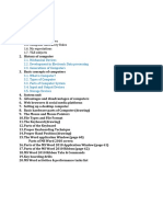 SMS Excel Table of Contents