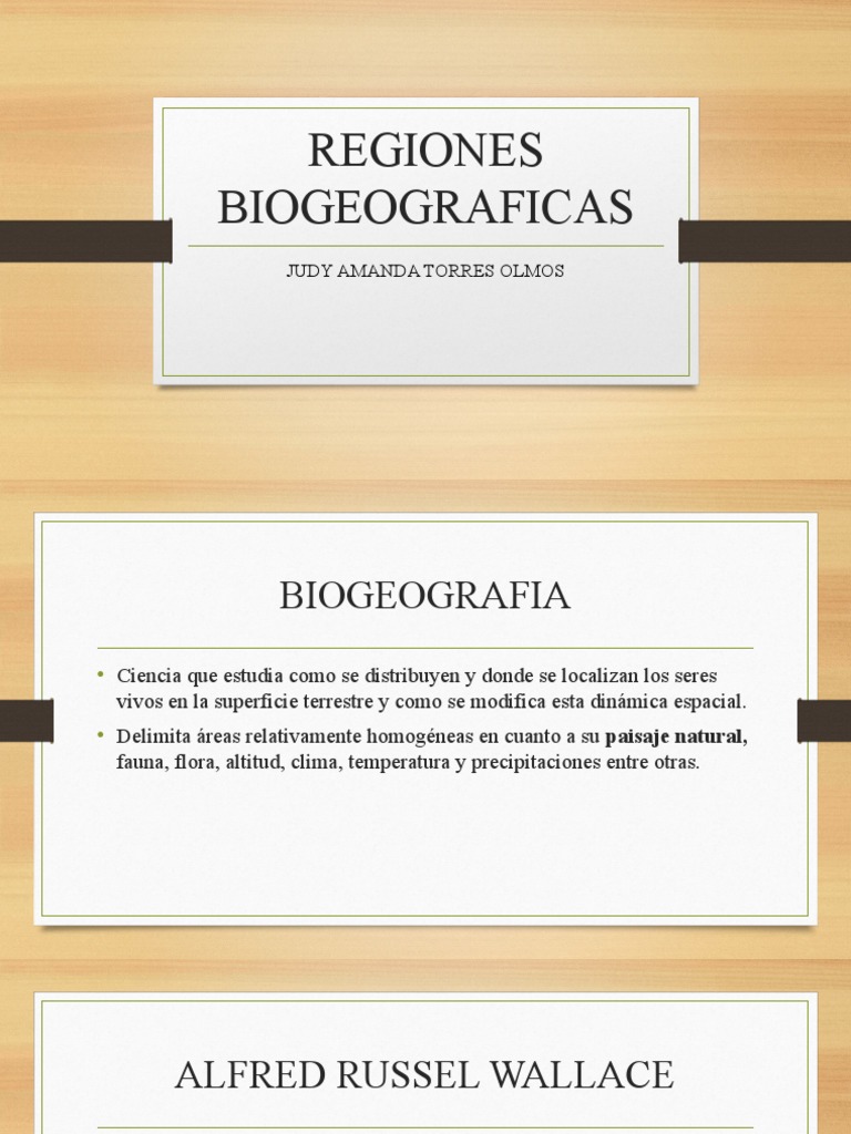 Regiones Biogeográficas del Mundo | PDF | Biogeografia | Ciencias de la ...