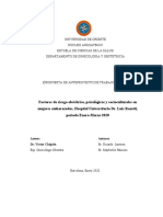 Factores de Riesgo Obstétrico, Psicológicos y Socioculturales en Mujeres Embarazadas, Hospital Universitario Dr. Luis Razetti, Periodo Enero-Marzo 2020