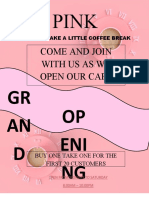 Come and Join With Us As We Open Our Cafe