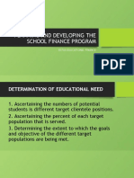 Planning School Finance Program & Personnel Policies (40