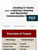 Communicating in Teams and Mastering Listening and Nonverbal Communication Skills